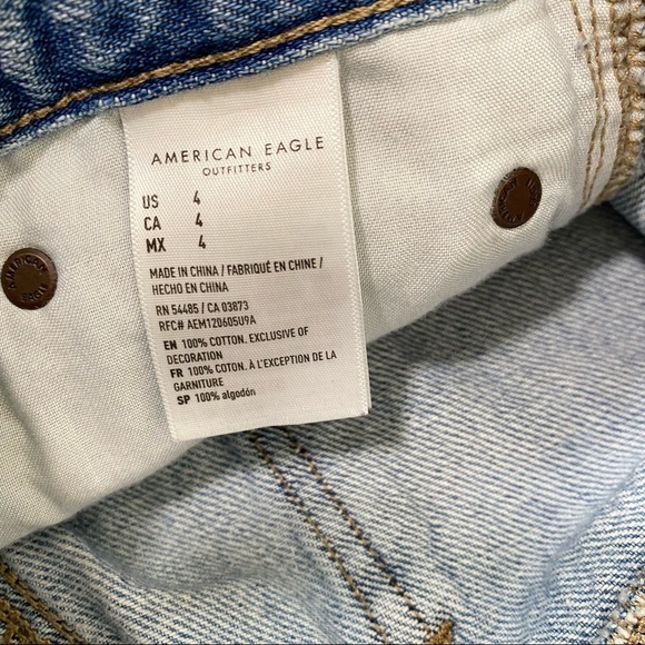 Pacsun high rise striped denim festival shorts windowpane in null size 26 - Picture 10 of 13